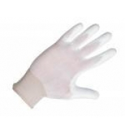 rękawice poliamidowe białe/czarne